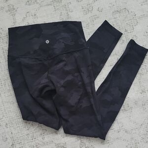 lululemon athletica Black Camo Track Pants